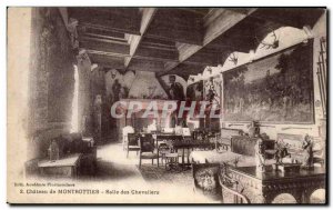 Old Postcard Chateau De Montrottier Salle Des Chevallers