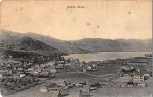 Chelan Washington panoramic birds eye view of area antique pc Z12430