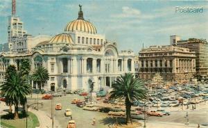 Mexico City, Palace of Fine Arts, Postmark 1962, Fischgrund