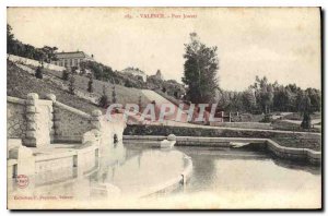 Old Postcard Valencia Jouvet park