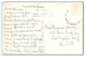 c1940's Citadel of David Jerusalem Palestine Vintage RPPC Photo Postcard