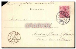 Postcard Old Boat Hamburg Uhlenhorst