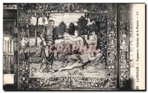 Old Postcard Langeais Tapestry Eve Women's Creation
