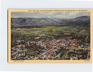 Postcard The City of San Bernardino California USA