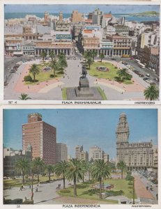 Plaza Independencia Montevideo Uruguay 2x Postcard s