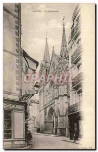 Old Postcard Vannes La Cathedrale