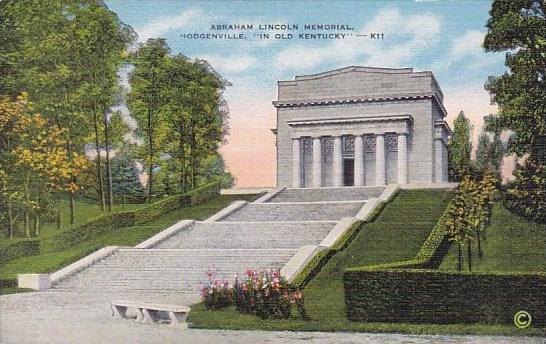 Kentucky Hodgenville Abraham Lincoln Memorial In Old Kentucky