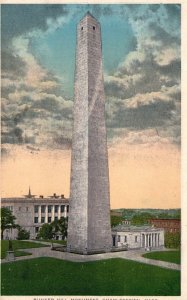 Vintage Postcard 1916 Bunker Hill Monument Landmark Boston Massachusetts Union