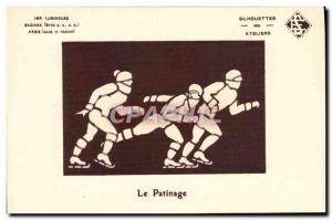 Old Postcard of Sports & # 39hiver Skating