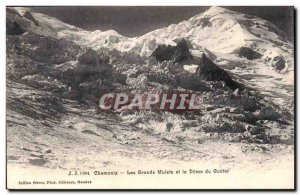 Chamonix Old Postcard Big Mules and the Dome of taste
