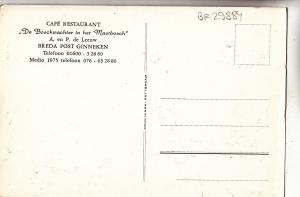 BF29884 cafe resaturant breda posty ginneken  netherland front/back image