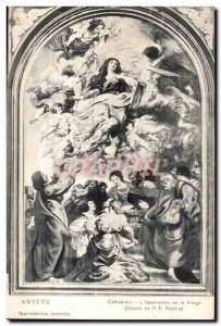 Old Postcard Antwerp Cathedral The Assumption of the Virgin Rubens