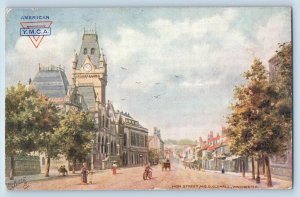 Winchester England Postcard High Street and Guildhall c1910 Oilette Tuck Art