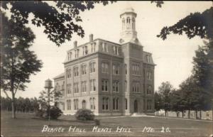 Kents Hill ME Bearce Hall c1910 Real Photo Postcard