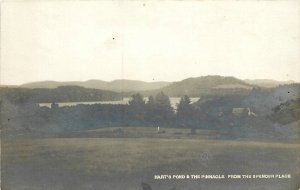 Postcard RPPC 1920s New Hampshire Hart's Pond Spencer Place Pinnacle NH24-1729