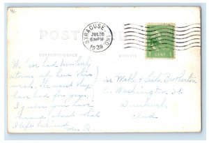 1939 Walkers Landing Tippecanoe Lake Indiana IN RPPC Photo Vintage Postcard 