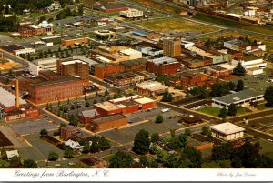 North Carolina Burlington Greetings Aerial View