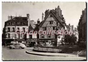 Modern Postcard Dijon rue des Forges square Rude