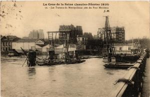 CPA La Crue de la Seine. 70 Les Travaux du Metropolitain (561596)