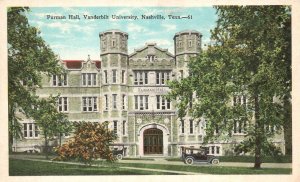 Vintage Postcard Furman Hall Vanderbilt University Nashville Tennessee E. C. K.