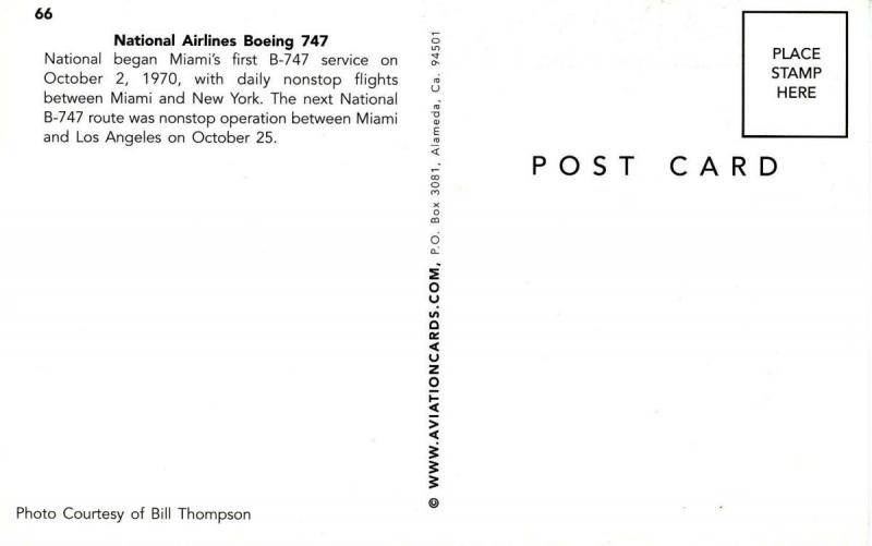 National Airlines - Boeing 747