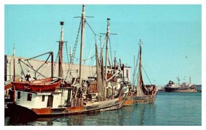 Postcard BOAT SCENE Portland Maine ME AU5207