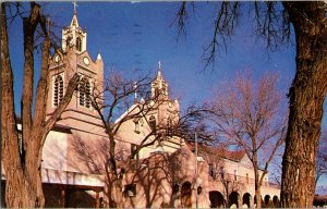 Church of San Felipe De Neri Old Town Albuquerque NM c1963 Vintage Postcard S23