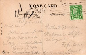 11260 Shoe Postcard Greetings 1937