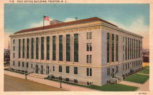 Vintage Postcard 1938 Post Office Historical Building Trenton New Jersey Lynn H.