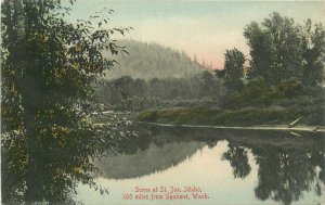 C-1910 St Joe Idaho Scene Rieder hand colored #8801 Postcard 20-6944