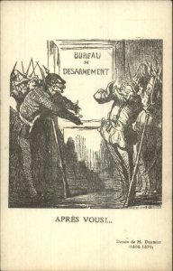 Military Propaganda Bureau of Disarmamet German Hun Soldiers DAUMIER c1915
