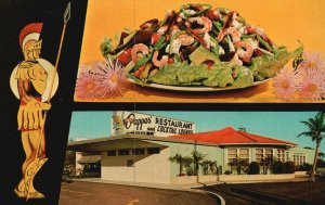 Vintage Postcard Louis Pappas Restaurant And Cocktail Lounge St. Petersburg FL