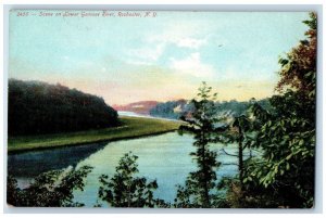 c1910 Scene Lower Genesee River Rochester New York NY Vintage Antique Postcard