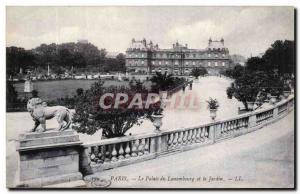 Paris - 6 - The Luxembourg Palace and Garden - Lion - Old Postcard