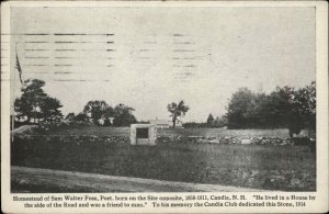 Candia New Hampshire NH Poet Foss Homestead c1910 Vintage Postcard