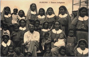 Buka Passage Kubuna Sceurs Indigenous Papua New Guinea Vintage Postcard C089