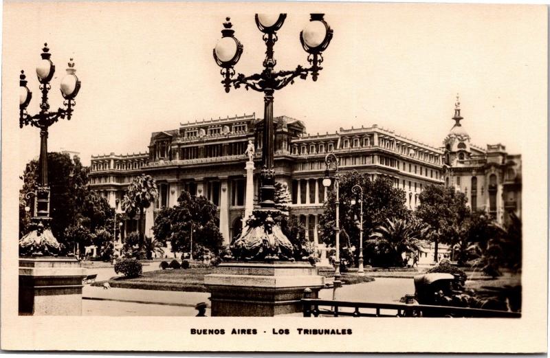 Buenos Aires, Los Tribunales Palace of Justice Vintage Photo Postcard H22