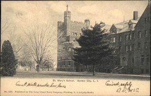 Garden City Long Island NY St. Mary's School c1905 Postcard