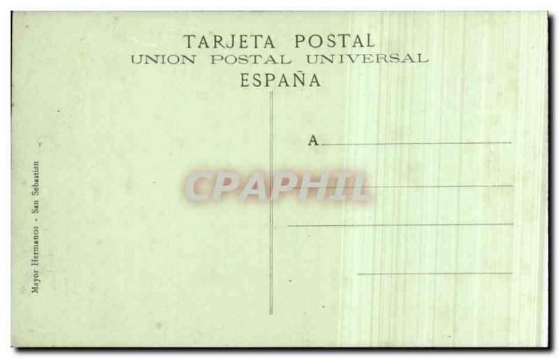 Old Postcard Spain Espana Spain San Sebastian Avenida de la Libertad