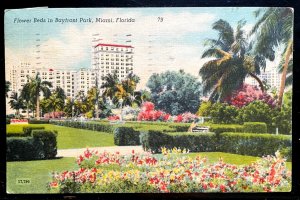 Vintage Postcard 1948 Bayfront Park, Miami, Florida (FLA)