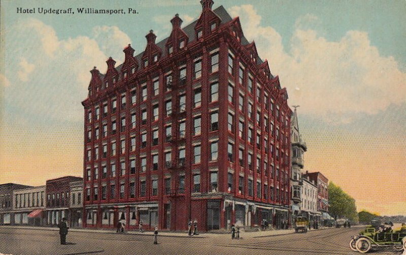 Postcard Hotel Updergraff Williamsport PA