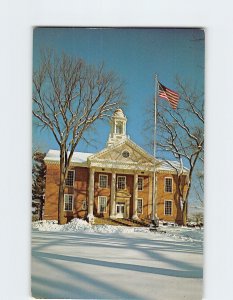 Postcard Hanscom Hall, Gould Academy, Bethel, Maine