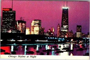 Postcard CITY SKYLINE SCENE Chicago Illinois IL AL6634