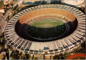 Vintage Continental Postcard Maracana Stadium Rio de Janeiro Brasil CON8