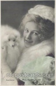 Dog Miss Pauline Chase 1907 postal used 1907