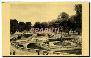 Old Postcard Le Jardin De La Fontaine Nimes