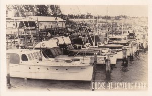 Florida Riviera Beach Boats Docked At Laytons Park Real Photo