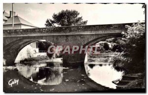 Old Postcard Mareuil on Lay Vendee bridge on Lay