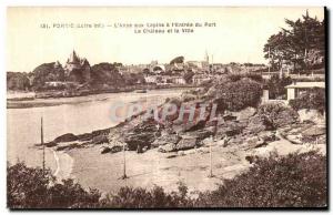 Old Postcard Pornic L Anse aux Lapins has L Entree du Port Le Chateau and the...