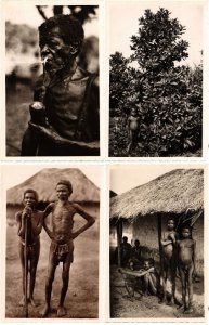 CENTRAL AFRICAN REPUBLIC C.A.R ETHNIC TYPES 26 Vintage Postcards (L3533)